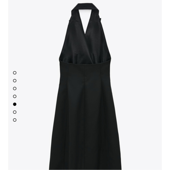NWT ZARA Black Limited Edition Halter Neck Wrap Dress - Picture 5 of 13